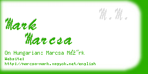 mark marcsa business card